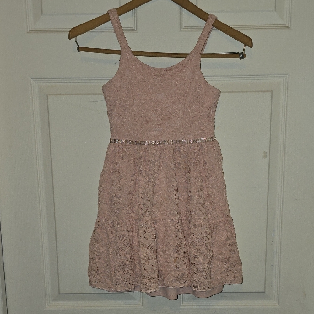 Lilt Pink Lace Kids Formal Dress